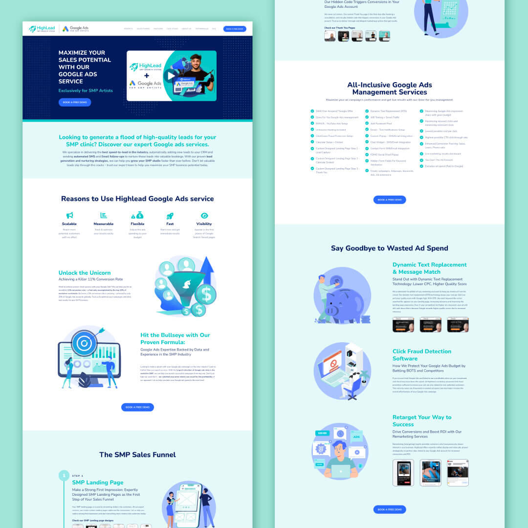 HighLead Web Page Design